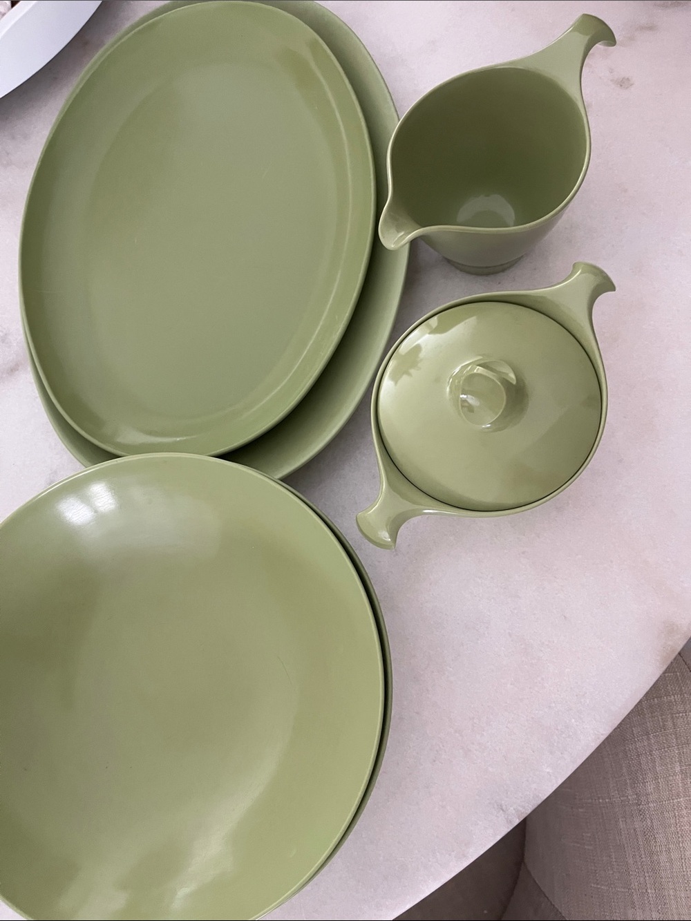 Lenox Ware Antique 1950’s Melamine serving 7pcs RARE !
